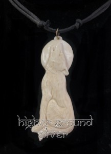 Wolf Howling Necklace