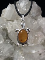 Amber Turtle Pendant