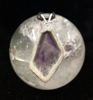 Amethyst Angel Wing Long Point Pendant