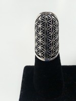 Flower of Life Long Ring