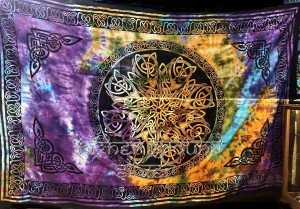 Celtic Tie-Dye Tapestry