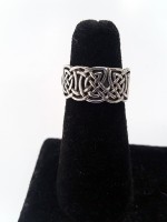Celtic Knot Wide Band Ring