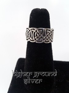 Celtic Knot Wide Band Ring