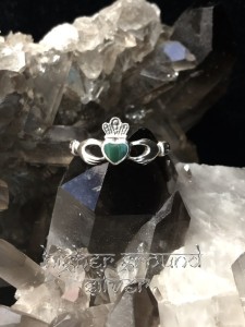 Claddagh with Malachite Ring