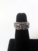 Dragons In a Row Spinner Ring