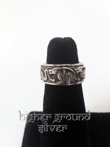 Dragons In a Row Spinner Ring