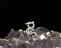 Dragon Tall Stud Earrings Sterling Silver