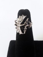 Dragon Ring with Two head Design