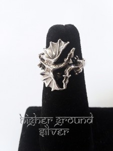 Dragon Ring with Two head Design