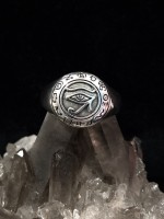 Eye of Ra Ring with Symbols