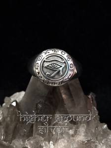 Eye of Ra Ring with Symbols