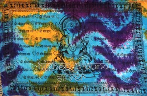 Ganesh Tie-Dye Tapestry