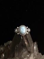 Larimar Teardrop Side Ring