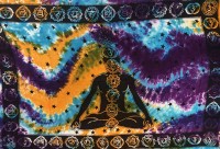 Meditator Tie-Dye Tapestry