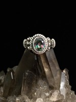 Mystic Topaz with Three Dots Ring