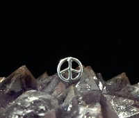 Peace Sign Stud Earrings