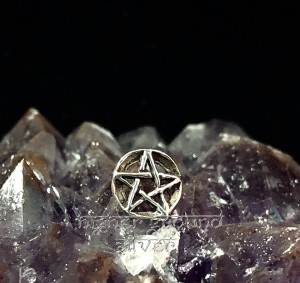 Pentagram Stud Earrings Sterling Silver