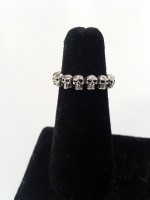 Skulls All Around Band Ring