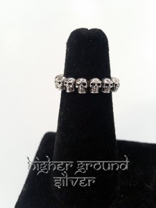 Skulls All Around Band Ring