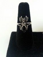 Spider Black Onyx Poison Ring