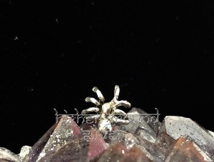 Spider Stud Earrings Sterling Silver