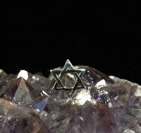 Star of David Stud Earrings Sterling Silver