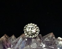 Sun Stud Earrings Sterling Silver