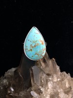 Turquoise Teardrop Ring Size 7