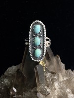 Turquoise Triple Stone with Twisted Wire