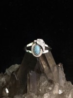 Turquoise with Leaf Ring