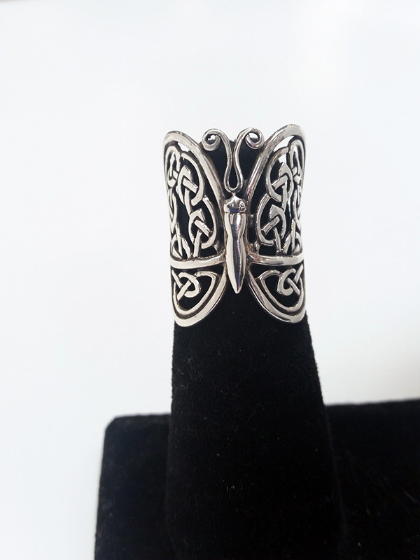 Butterfly Celtic Ring - Click Image to Close