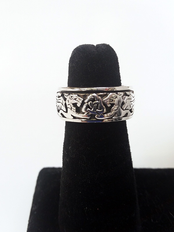 Dragon Celtic Spinner Ring - Click Image to Close