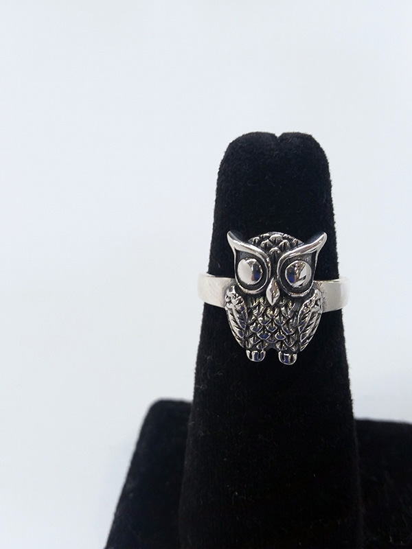 Owl Wise Ring - Click Image to Close