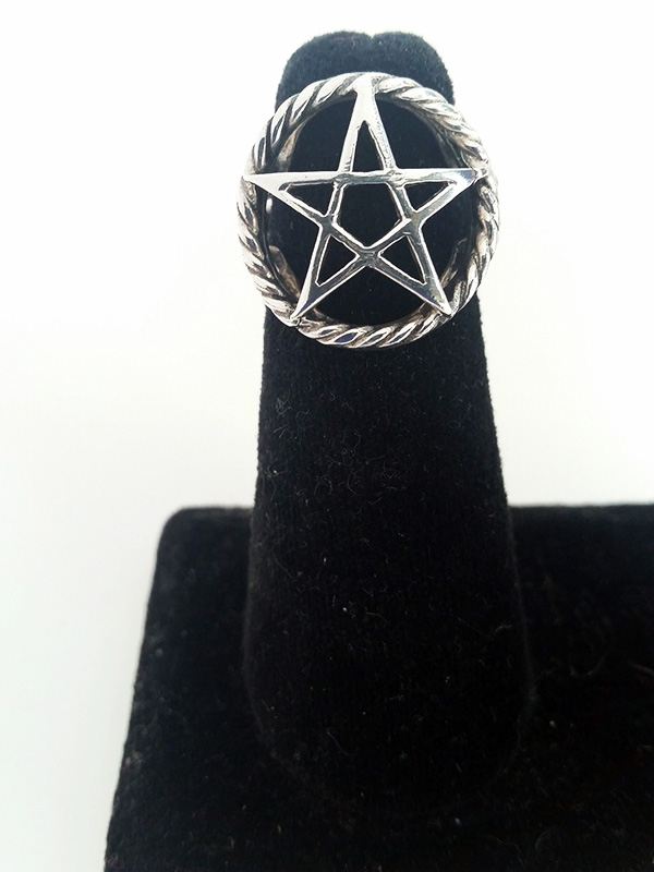 Pentagram Braid Ring - Click Image to Close