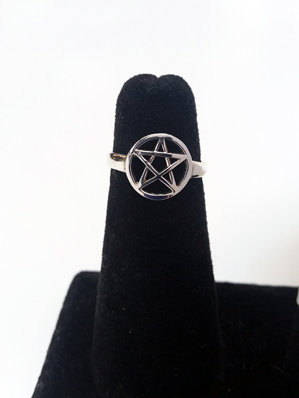 Pentagram Simple Ring - Click Image to Close