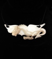 Dragon Flying Wide Wing Necklace