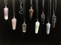 Crystal Wire Wrap Necklace