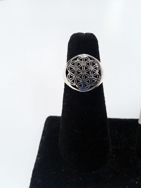 Flower of Life Round Ring - Click Image to Close